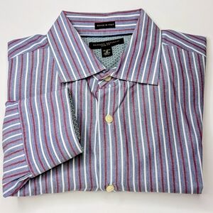 ✨ Banana Republic Slim Fit Italian Fabric Stripe Shirt | Size M (15–15.5)